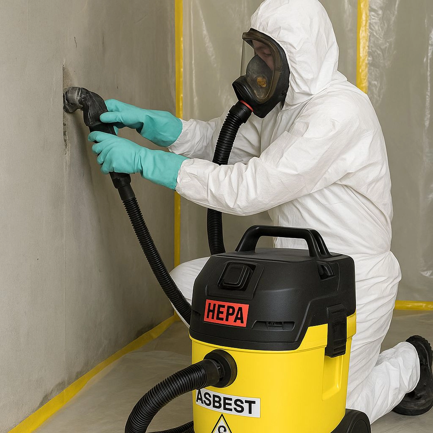 BESMIR QUPEVA - Asbestarbeiten - Gut trocknend mit der Maschine